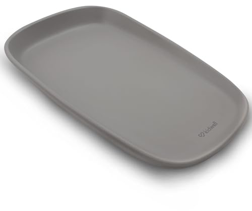 COIL Wickelauflage, Babypflegematte, Wickeltisch, Wickelunterlage, Wickelmulde, leichte Kommodenmatte, EVA-Schaum, Weich, wasserdicht, mit 11 cm hohem Rand, (Grau)