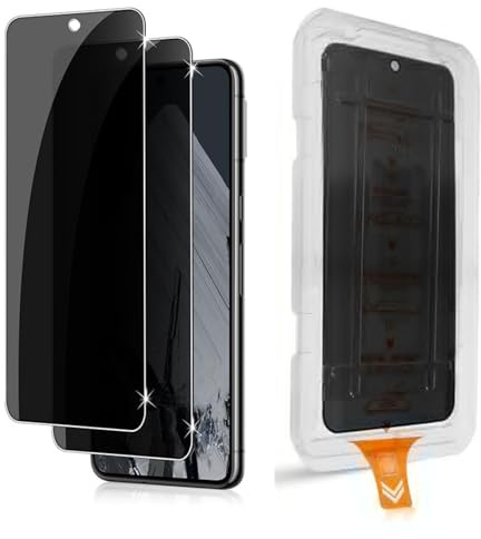Wayneer Verre Trempé Anti-Espion Pour Goole Pixel 8 PRO, 2 Pièces | Dépoussiérage Automatique, Privacy Film, 9H Dureté HD, Anti-Poussière Anti Rayures Anti-Spy Protection écran