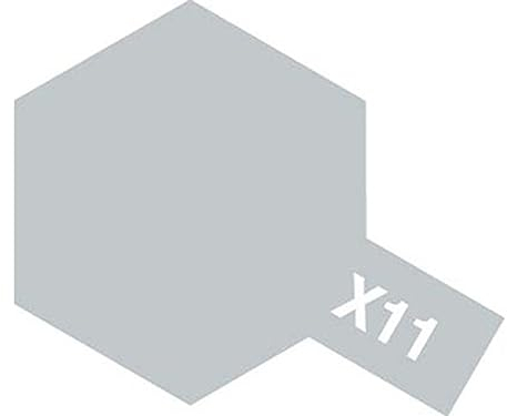 Tamiya X-11 Peinture acrylique brillante, 10 ml, couleur chrome argenté