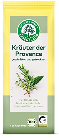 Lebensbaum Kräuter Der Provence, Bio-Kräuter für Marinaden und Aufläufe mit kräftig, herb-würzigem Geschmack, geschnitten & getrocknet, 30g