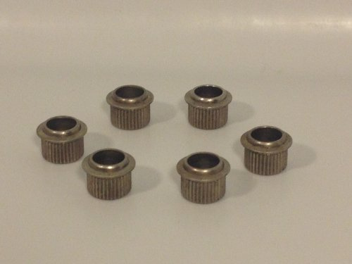 Genuine Fender Vintage Tuner Bushings - Set of 6 - Nickel