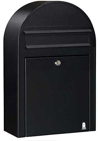 Bobi Classic S Briefkasten RAL 9005 strukturschwarz Wandbriefkasten