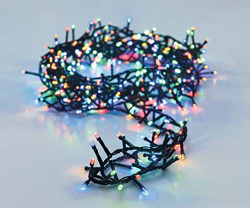 LED Lichterkette bunt mit 8 Leuchtfunktionen - 14 m / 700 LED - Weihnachts Beleuchtung mit Speicherchip - Garten Advent Winter Deko Licht für Innen und Außen