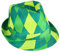 Rhode Island Novelty St. Patck fts Day Green Plaid Fedora One Hat