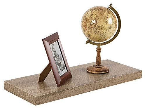URBNLIVING Wooden Floating Wall Mount Shelves Display Unit (1 x 60cm, Oak)