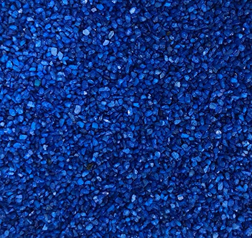Rhinestone Paradise Dekosand kobaldblau blau 600g Quarzsand Deko Sand Streusand Streudeko Blauer Sand Streusand Tischdeko Dekorationssand