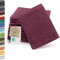 ZOLLNER 10er Set Waschlappen - weiche und saugstarke Waschhandschuhe - waschbar bis 95°C - Baumwolle - 16x21 cm in brombeer