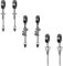 Aroncent 3 Paar Damen Ohrringe Creolen Ohrstecker mit Kreuz, Katze, Triangel und Kette Ohrhänger Edelstahl Huggie Ohr Piercing