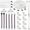 GTIWUNG LED Strip Verbinder, LED Stripe Verlängerung, LED Strip Eckverbinder, RGB-Verteilerkabe, 4-poliger Stecker, Feste Klammer mit Schraube für 10mm 4 Polig RGB LED Strip