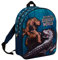 Jurassic World T-Rex Dinosaurier-Rucksack für Jungen, Schulrucksack, Lunch-Tasche, blau, One size