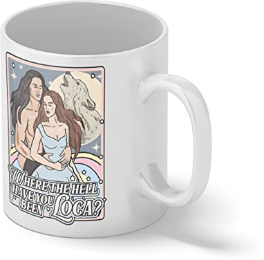 Vintage Art Bella Where the hell have you been loca Tasse blanche Café Mug
