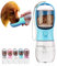 AVELORA Bouteille d'eau Portable pour Chien avec réservoir de Nourriture, Distributeur d'eau Portable pour Chats, Chiots, Animaux de Compagnie pour la Marche, la randonnée, Les Voyages, Accessoires
