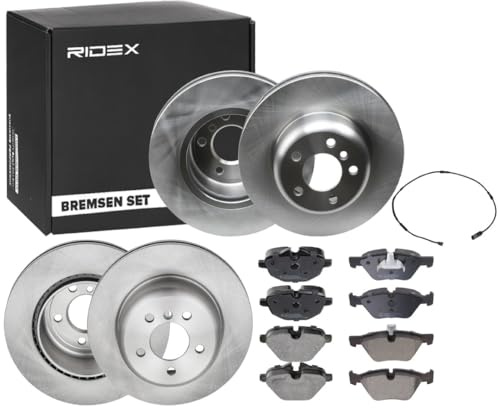 RIDEX Bremsenset Vorne Hinten Belüftet Ø330,0mm - Bremsscheiben + Bremsbeläge für BMW 5 Touring (F11) 5 Limousine (F10)