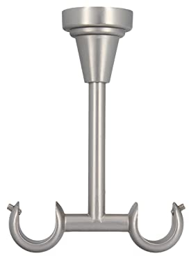 Sento Metall Zubehör für Ø 19 mm Gardinenstangen in Chrom Matt Ø 19/19mm Deckenhalter