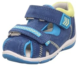 Superfit Jungen Freddy Sandalen, Blau Gelb 8030, 21 EU