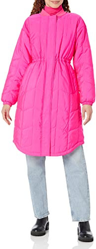 Amazon Essentials Manteau Matelassé Surdimensionné (Disponible en Grande Taille) Femme, Rose Fluo, S