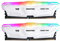 【RGB DDR4 RAM】 GIGASTONE Game Pro 32Go Kit(2x16Go) DDR4 3200MHz PC4-25600 CL 16-20-20-40 Intel XMP 2.0 AMD Ryzen 1.35V UDIMM 288pin UnbuffeRouge Non ECC Mémoire Haute Performance pour PC Bureau-Blanc