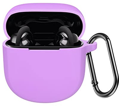 LEFXMOPHY Purple Case for Bose QuietComfort Earbuds II 2022, Silicone Cover Protective Skin Sleeve