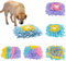 Mipcase Spielzeug-Haustiere Puzzlematte Jigköpfe Puzzle Sortierschalen Puzzleplatte Puzzle Rätsel Puzzleteppich Puzzletisch Schnüffelmatte Für Haustiere Haustierbett Haustier Hund