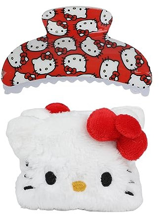 Bioworld Hello Kitty Lot de 2 pinces à cheveux pour femme