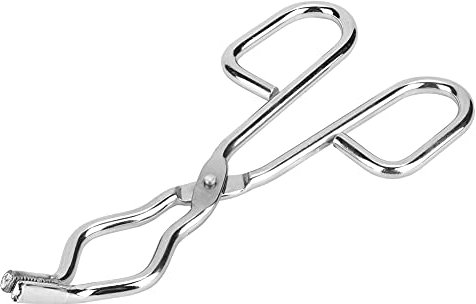 ANKROYU Pince à Creuset, Pince à Creuset Professionnelle En Acier Inoxydable, Pince De Support De Bécher De Four De Fusion D'or Pour Creuset De Fusion En Graphite(250mm)