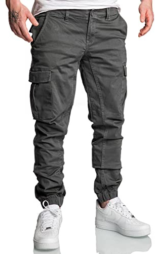 REPUBLIX Herren Jogger Cargo Chino Jeans Hose R2207