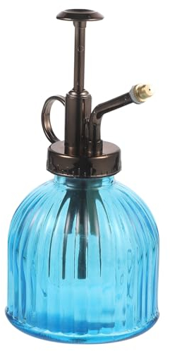 FRCOLOR Regadera de cristal en relieve, para plantas de interior, peluquería, regadera de flores, botella pulverizadora de agua, planta vintage, botella pulverizadora de riego, cactus