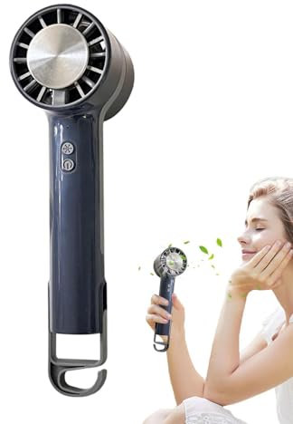 Opilroyn Ventilador de mano de refrigeración – Aire acondicionado portátil USB, enfriador personal, ventilador de hielo recargable para viajes, playa, camping, senderismo