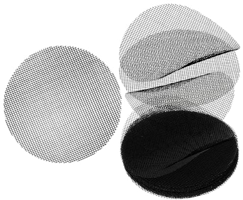 Giantree Lot de 50 coussinets en maille pour trou de pot de fleurs, 10,2 cm, carré rond en maille pour trou de drainage pour bonsaï, tapis de grille pour éviter la perte de terre, filet de drainage à