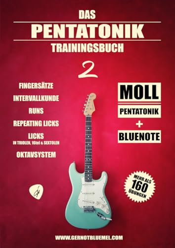 Das Pentatonik Trainingsbuch 2: Moll Pentatonik & Bluenote (Die Pentatonik Trainingsbuch Reihe, Band 2)