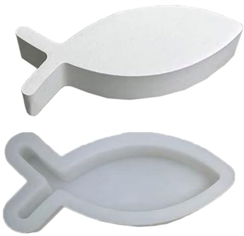 TAKOXIA Silikonform, Kerzenhalter, Silikonform, 3D-Fischharzform, Kerzenhalter, Silikonharzform, niedlicher Silikon-Kerzenhalter