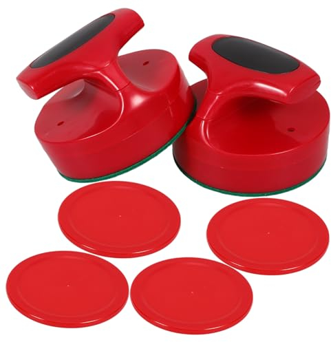 Gogogmee Eishockeypucks Und Schieber Für Tisch-Eishockey Ersatz Hockeyschlägern Und Pucks Für Partys Und Indoor-Spiele