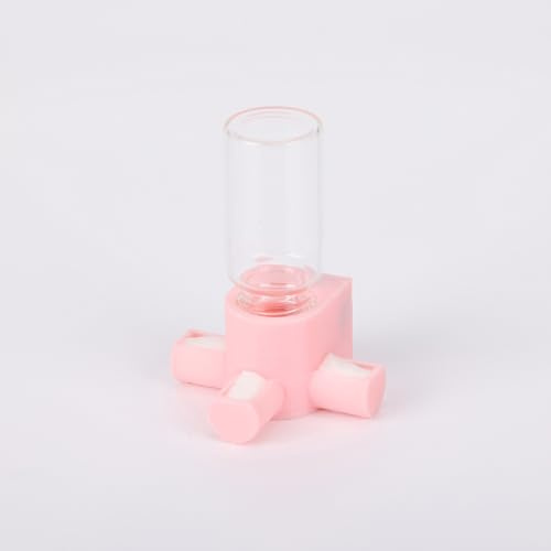Daerky Jumping Spider Water Dispenser, Magnetic Hanging Feeder,Suitable for Jumping Spiders,Tarantulas, Praying Mantises,Arboreal Animals, and Other Small Animal Enclosure Accessories,5ML (Pink)