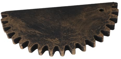 Angoily Industrielle Rohrregalhalterung mit 8 Schrauben aus Eisen | Vintage Braun, Wandmontiert, für Riegel und Cafés, Inklusive Werkzeugen und Anleitung