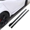 KLFDT Auto Seitenschweller Für BMW Z4 M1 M3 M4 M6 E85 E89 G29 F82 F83 F13 F06 Roadster,Anti Crash Seitentrittleistenpedale Kratzfest Seitenrock Flügel Diffusor,Seitenrock Body Kit,A/Glossyblack