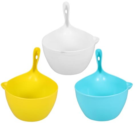 Cabilock 3St Wasserkelle Abdeckung für Badarmaturen Eisschaufel Deckel Waschbecken Stecker Korb Düse teelöffel Wasserschöpflöffel Wasserlöffel mit Griff Badeschaufel Küche Wasserschöpfer pp