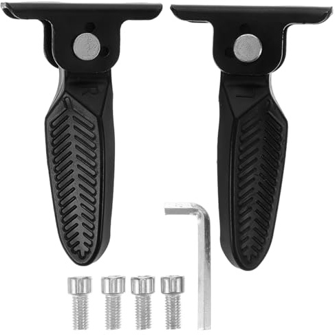 ULTECHNOVO 1 paire de repose-pieds pliables pour moto - Pour scooter électrique - Confortable - Durable - Facile à installer et à transporter