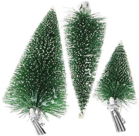 PartyKindom 3stücke Teiliges Weihnachtsbaum Mini Künstliche Christbaum Clips Langlebig Für Weihnachtsfeier Hochwertige Weihnachtsdeko Clip Weihnachtsbaum Schmuck