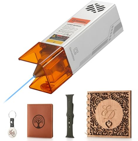 Genmitsu Laser Engraver Module for CNC router machine, 10000mW, 435nm for 3020-PRO/3030-PROVer Ultra, 4040-PRO/PRO MAX, PROVer XL 4030 V1/V2/2X2/4X4, Laser Class 4