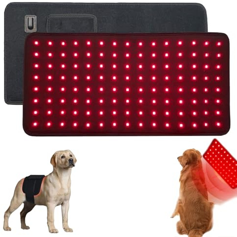 Rotlicht-Therapiematte Für Haustiere, Rotlichtmatte Hund, Infrarot Rotlicht 660nm & 850nm, Unterstützt Den Täglichen Komfort Und Erleichtert Die Bewegung Betroffener Hunde