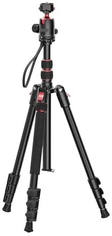 Trépied Monopode 2 en 1, Griffe de 177cm/69 Pouces, tête panoramique à dégagement Rapide à 360°, Pieds réversibles à 180° for Reflex numérique