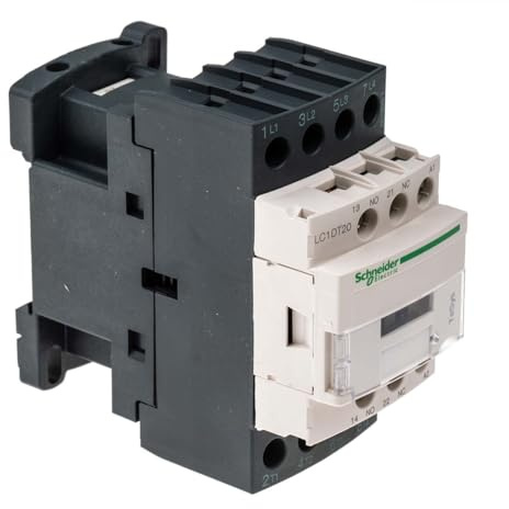 Schneider Electric, TeSys D contactor - 4P(4 NO) - AC-1 - <= 440 V 20 A - 230 V AC 50/60 Hz coil, LC1DT20P7