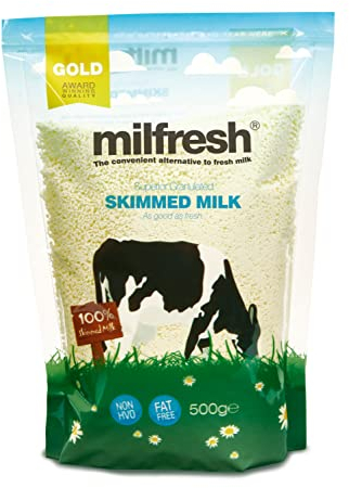 Milfresh Gold Superior Granulated Skimmed Milk 500g (Pack of 1) The Convenient Alternative to Fresh Milk