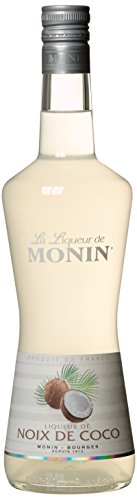 Monin Likör Kokos (1 x 0,7l) - Exotischer Likör für Cocktails und Desserts - Cremiger Genuss - 20 Prozent Vol. - Kokosgeschmack