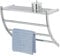 WENKO Porte Serviette Pescara, Porte Serviette INOX 3 Niveaux avec Tablette L56 cm