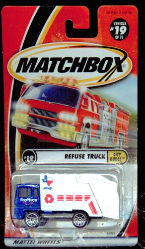 Matchbox 2001-19/75 City Dudes Refuse Truck 1:64 Scale
