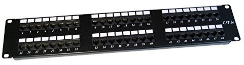 kenable HQ Cat5E Cat 5E RJ45 Patch Panel Rack Mountable 48 Port