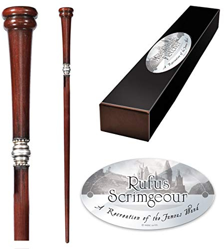 The Noble Collection - Rufus Scrimgeour Character Wand - 15in (38cm) Wizarding World Wand with Name Tag - Harry Potter Film Set Movie Props Wands