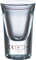 TableRoc 700471 Junior Schnapsglas, Shotglas, Stamper, 30 ml, mit Rotring bei 2cl, Glas, transparent, 12 Stück