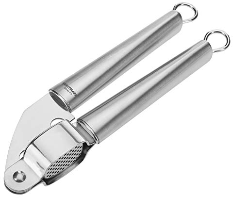 Westmark Presse-ail avec Grille Amovible, Longueur : 20 cm, Acier Inoxydable, Glory, argenté, 18362270